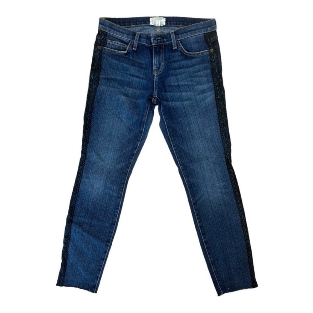 Current/Elliott Rolled Skinny Side Lace Print 28